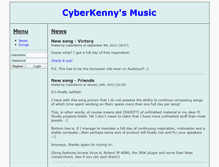 Tablet Screenshot of cyberkenny.net
